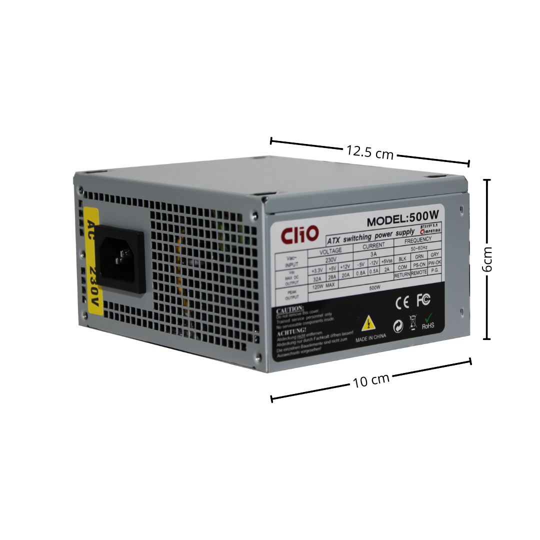 Fuente de Poder Clio de 500W Slim SFX S603