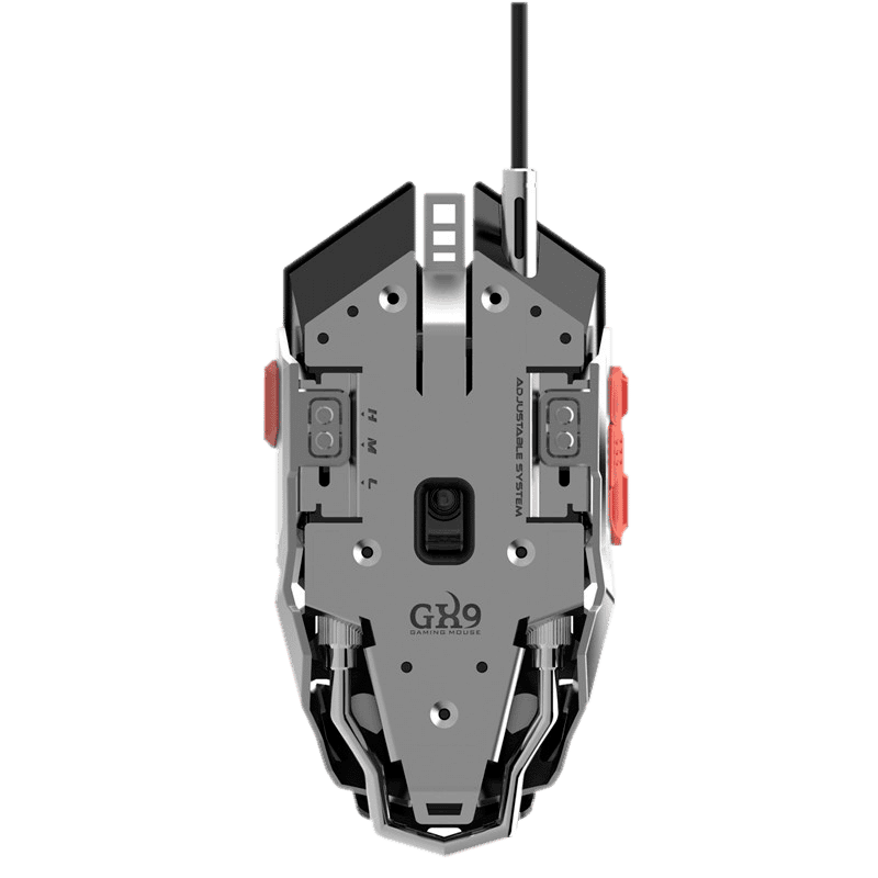 Mouse Gamer GameMax GX-9 (USB, 4000dpi, 10 botones, Negro)