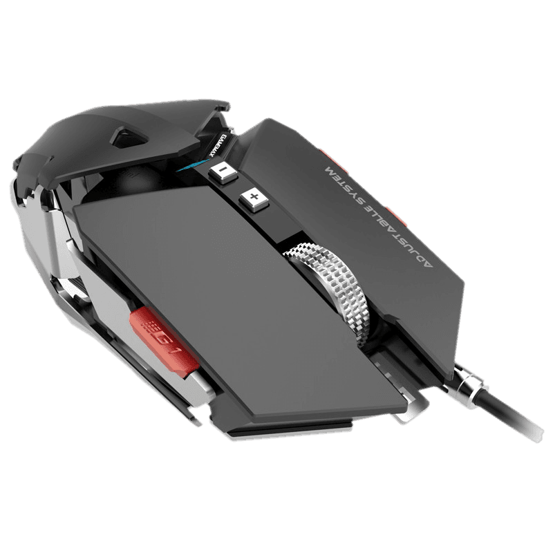 Mouse Gamer GameMax GX-9 (USB, 4000dpi, 10 botones, Negro)