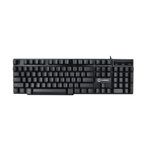 Teclado Gamer GameMax K207 Iluminación LED (Semi-Mecánico, Negro)