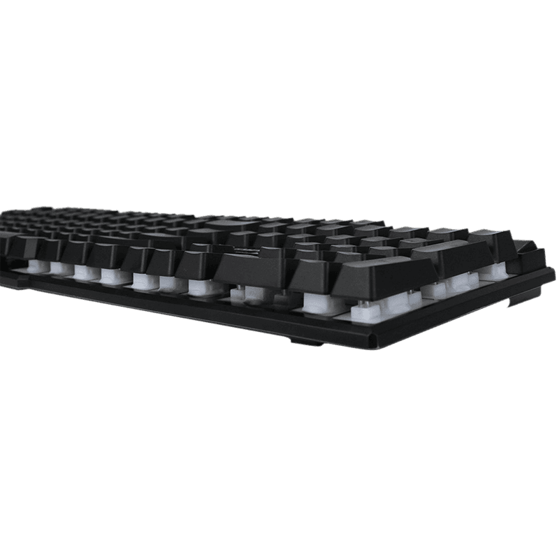 Teclado Gamer GameMax K207 Iluminación LED (Semi-Mecánico, Negro)