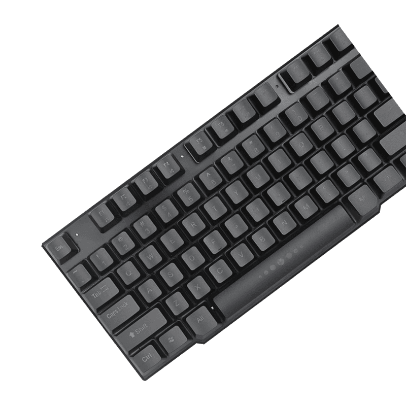 Teclado Gamer GameMax K207 Iluminación LED (Semi-Mecánico, Negro)