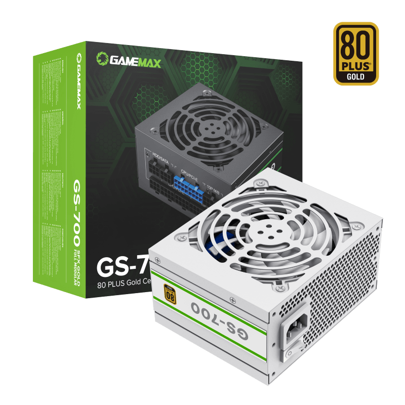 Fuente de Poder GameMax GS-700 White SFX 80 Plus