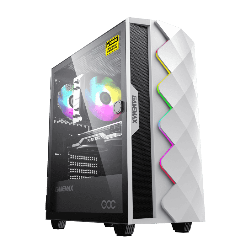 Gabinete Gamer Gamemax Diamond COC White