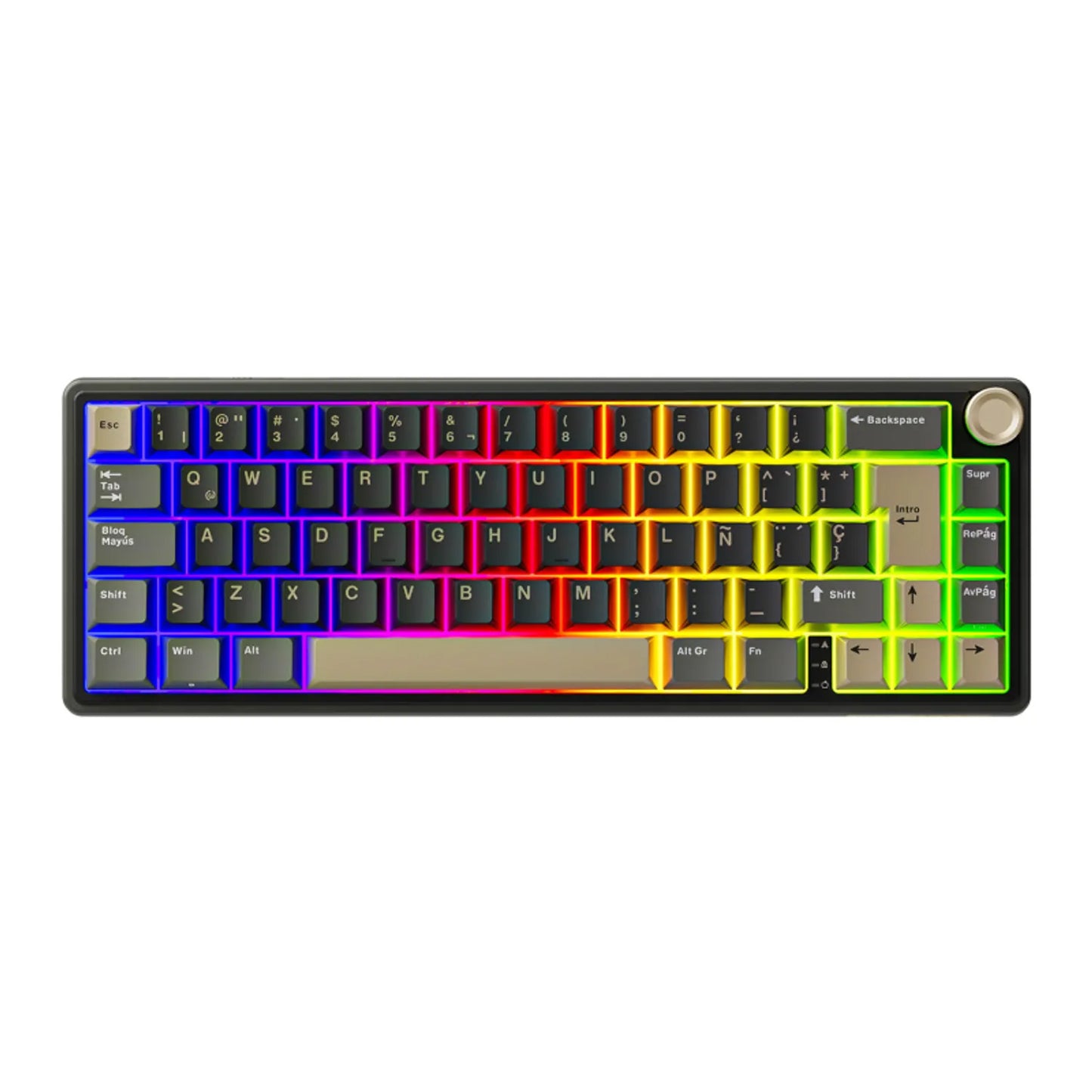Teclado Mecánico Royal Kludge Rk R65 Phantom Switch Brown