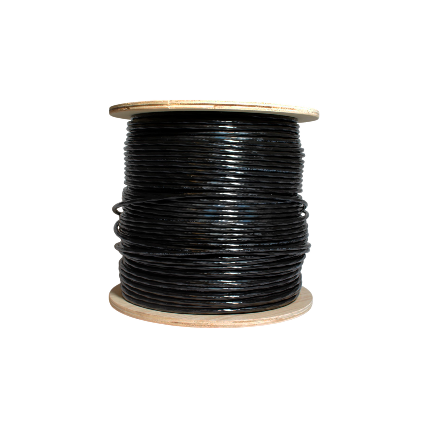 Rollo Cable Exterior Exelink Cat 6 Negro 100% Cobre 23AWG