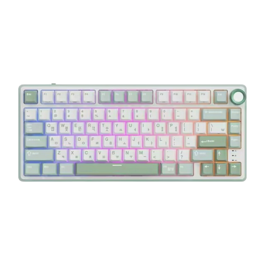 Teclado Mecánico Royal Kludge RK R75 Sky Cyan