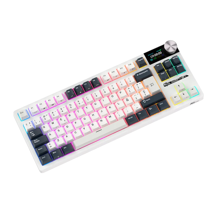 Teclado Mecánico Royal Kludge RK S85 White Night