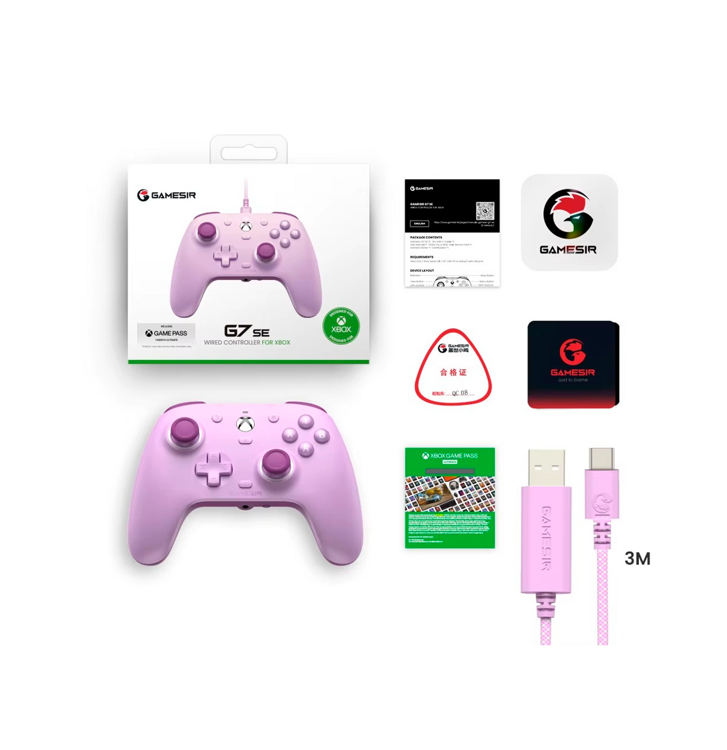 Control GameSir G7 SE Purple para Xbox y PC