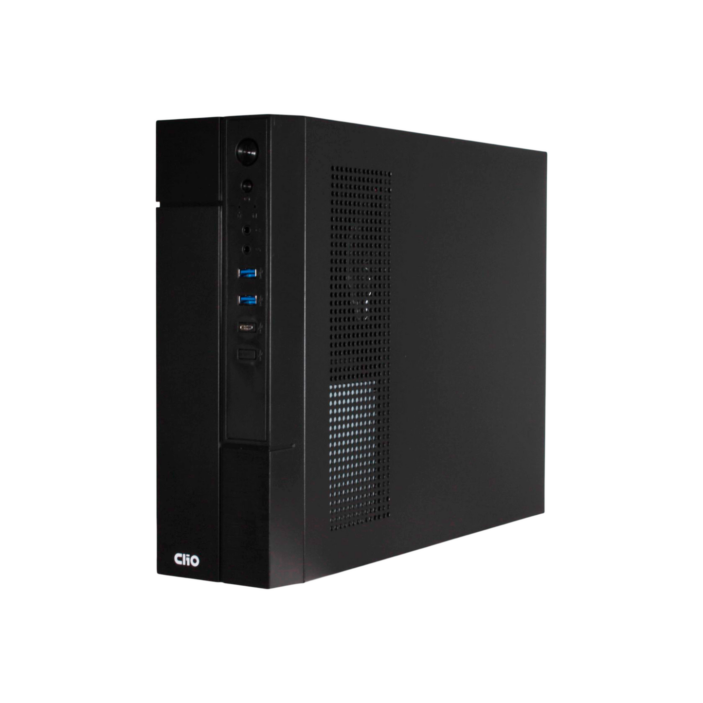 Gabinete Clio S609 M-ATX Fuente 500W, USB 3.0, Tipo-C 3.1, Slim