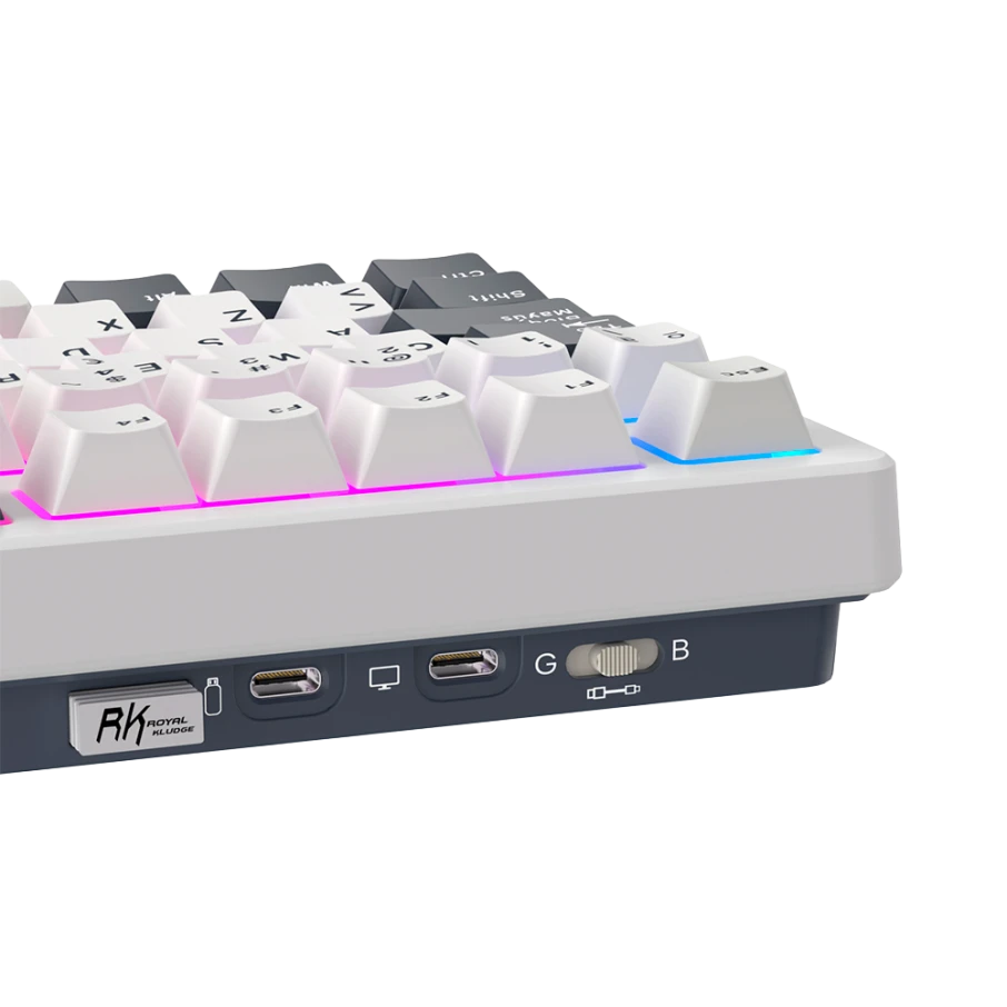 Teclado Mecánico Royal Kludge RK S85 White Night