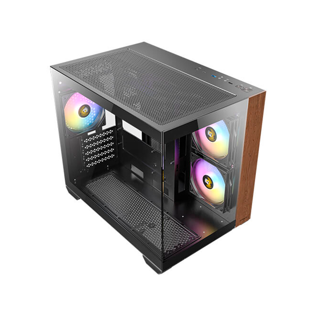 Gabinete Gamer Antec CX600M Wood ARGB