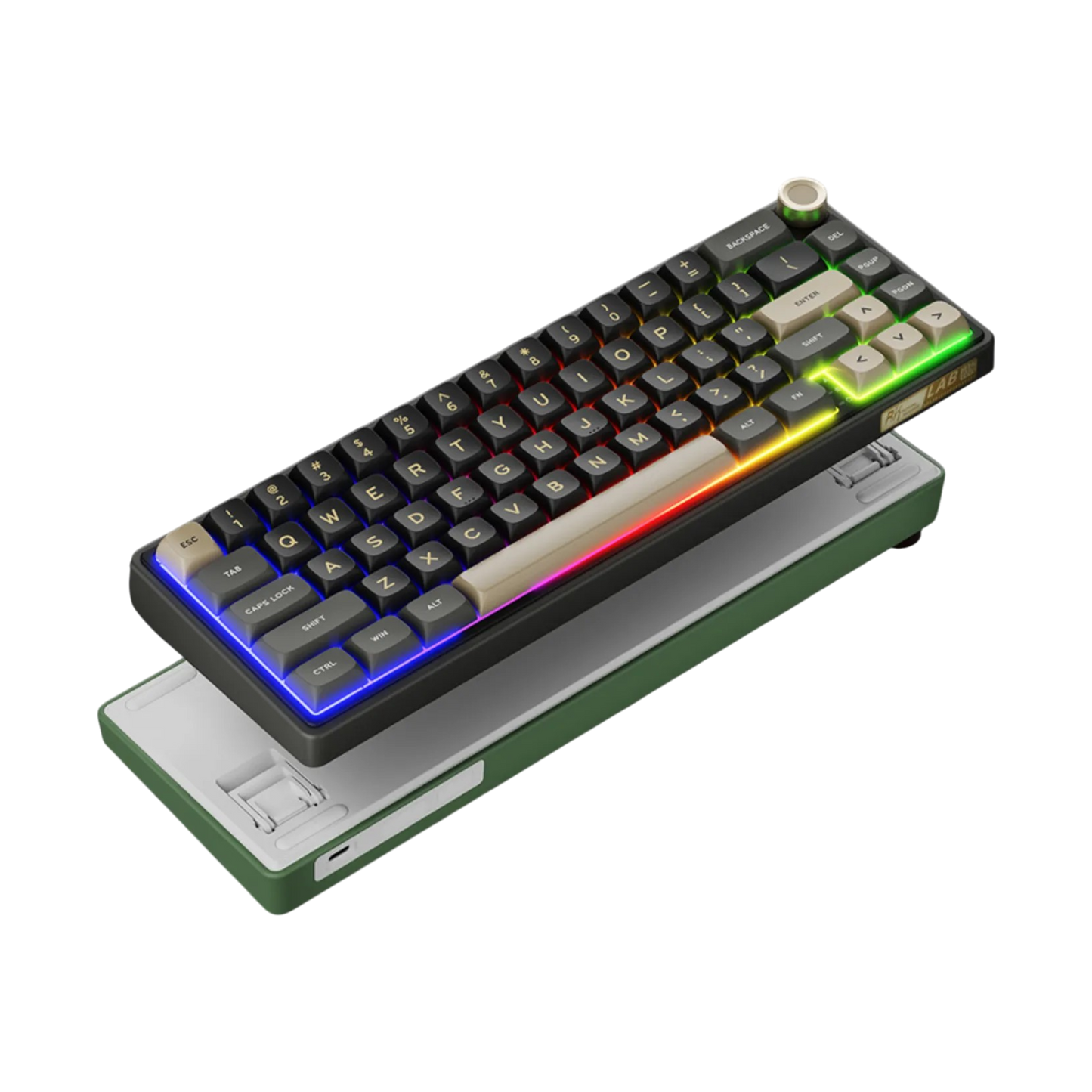 Teclado Mecánico Royal Kludge Rk R65 Phantom Switch Brown