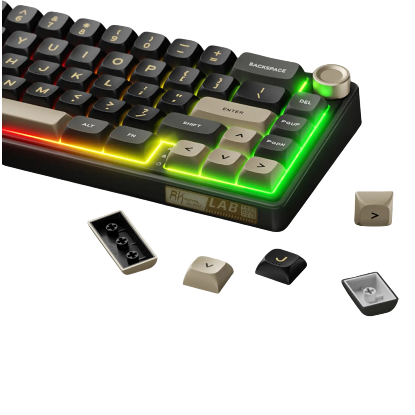 Teclado Mecánico Royal Kludge Rk R65 Phantom Switch Brown