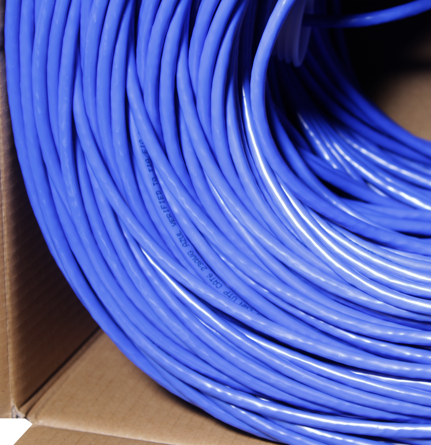 Cable LAN UTP Exelink Cat 6 23AWG Azul 305 Mts