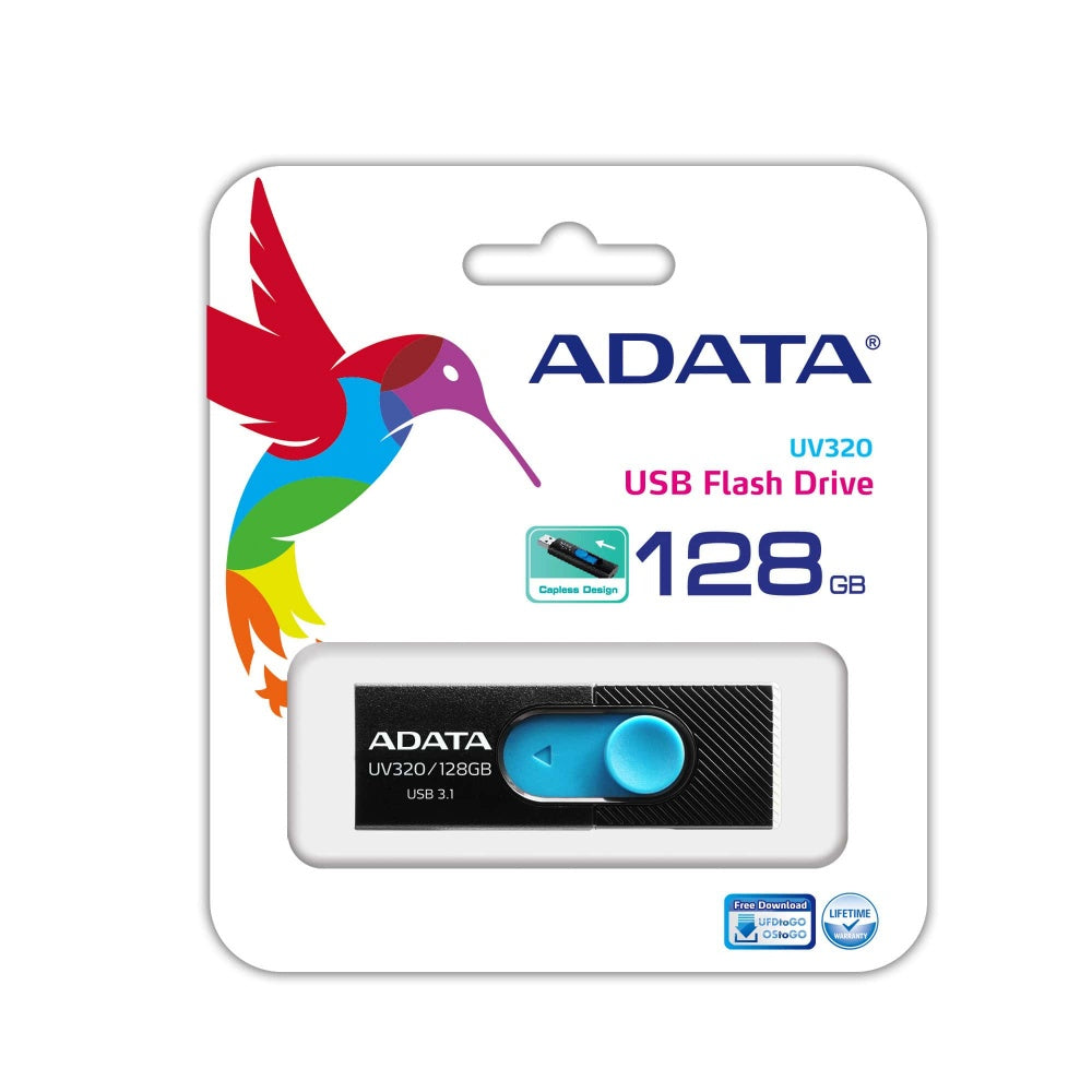 Pendrive Adata UV320 128GB (AUV320-128G-RBKBL)
