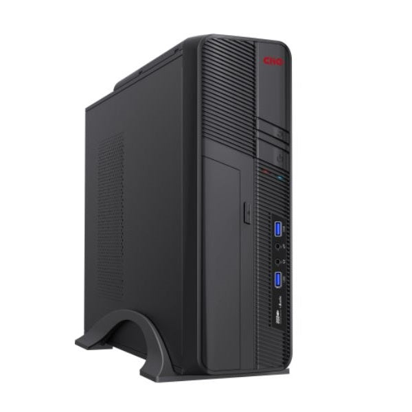 Gabinete Slim Clio CL-S605 Full mATX ITX 2*USB 3.0 con Fuente de Poder 500W