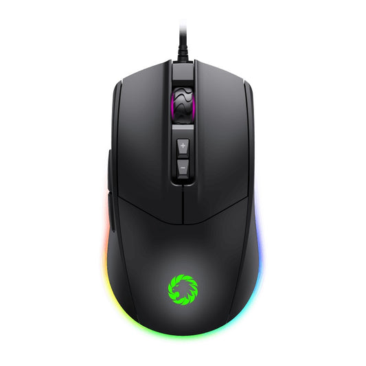 Mouse Gamer GameMax MG3 Black RGB (Sensor SPCP 199, 6.400dpi, Negro)
