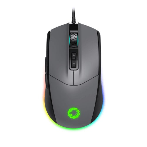 Mouse Gamer GameMax MG3 Grey RGB (Sensor SPCP 199, 6.400dpi, Gris)