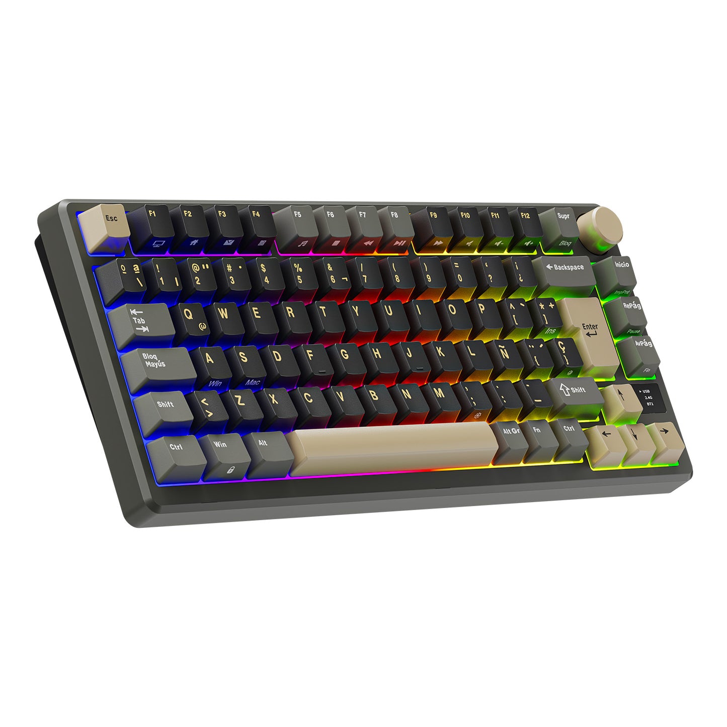 Teclado Mecánico Royal Kludge RK-M75 Phantom 75%