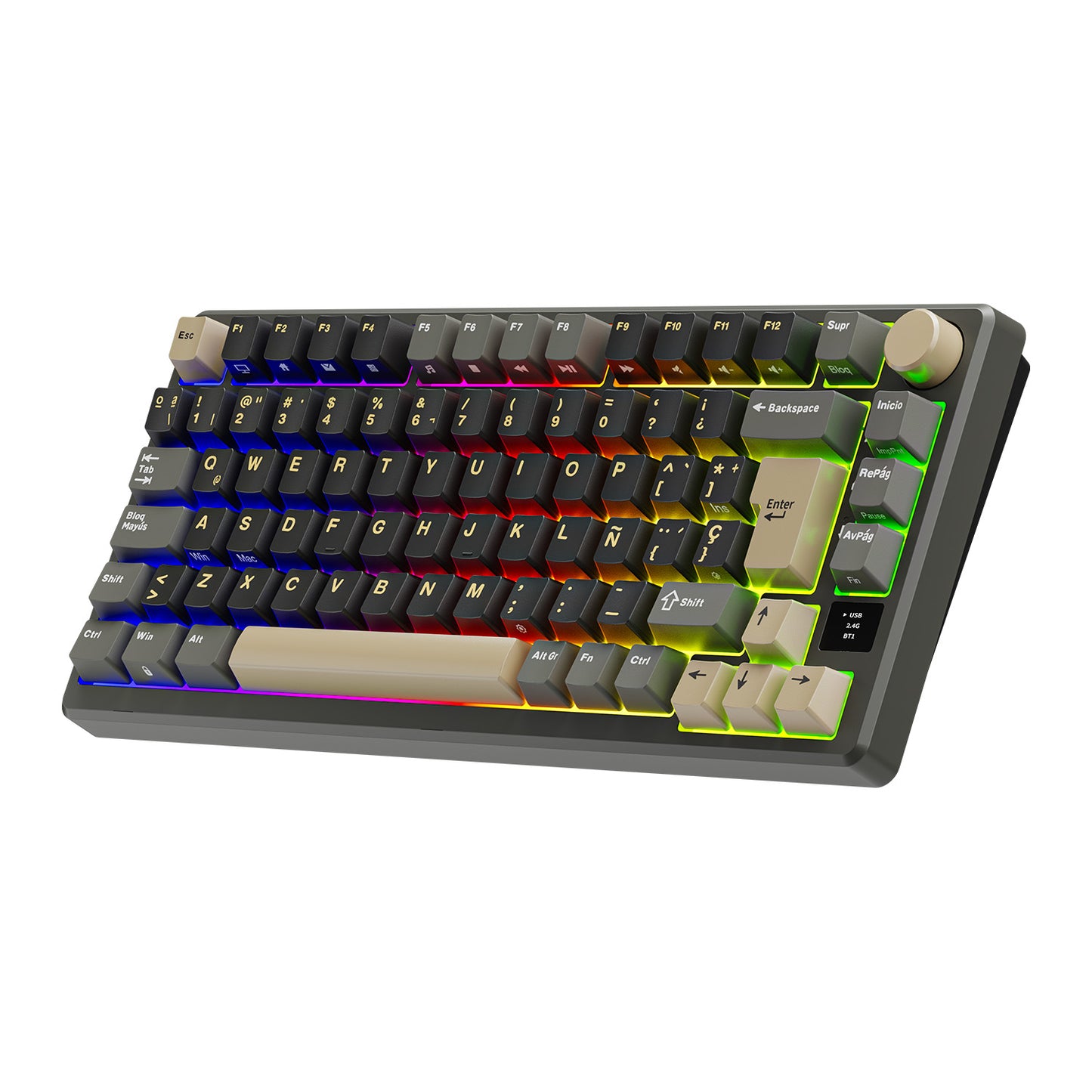Teclado Mecánico Royal Kludge RK-M75 Phantom 75%