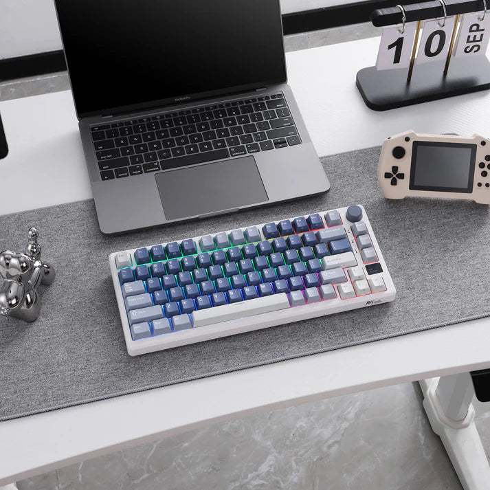 Teclado Mecánico Royal Kludge RK-M75 Ocean Blue 75%
