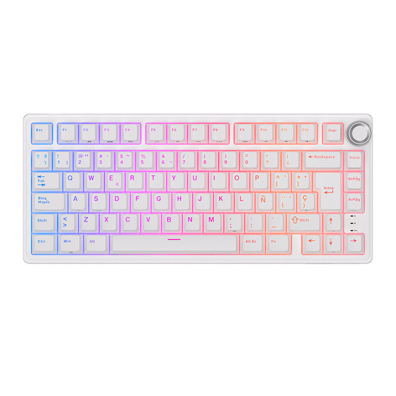 Teclado Mecánico Royal Kludge RK R75 White