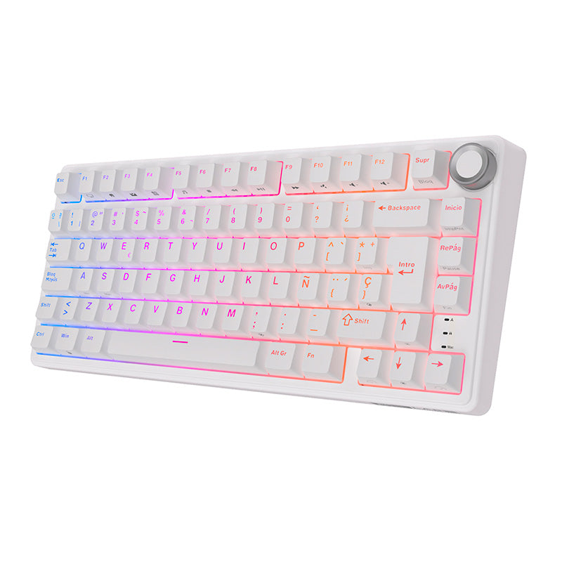 Teclado Mecánico Royal Kludge RK R75 White