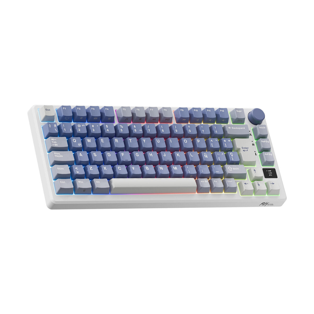 Teclado Mecánico Royal Kludge RK-M75 Ocean Blue 75%