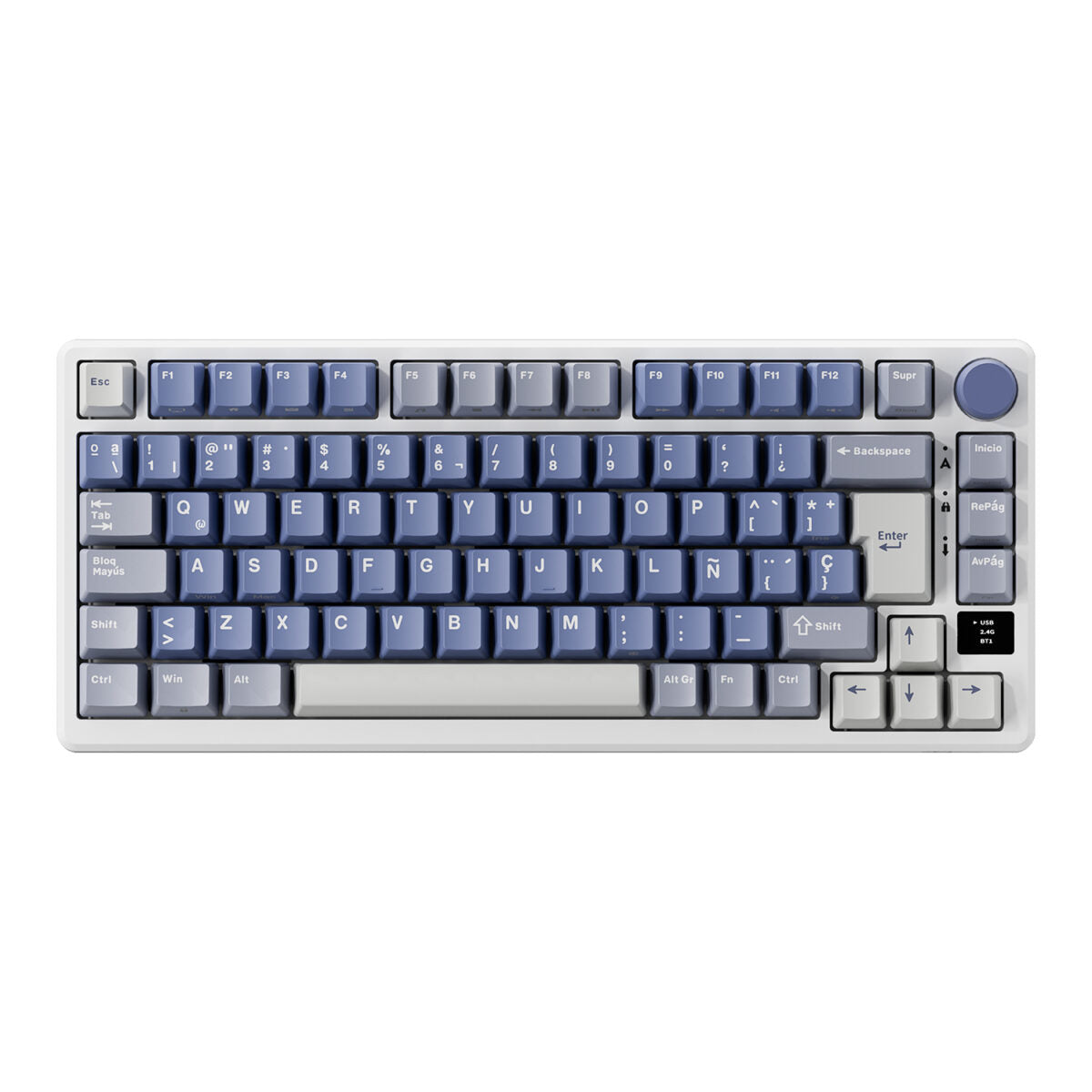 Teclado Mecánico Royal Kludge RK-M75 Ocean Blue 75%