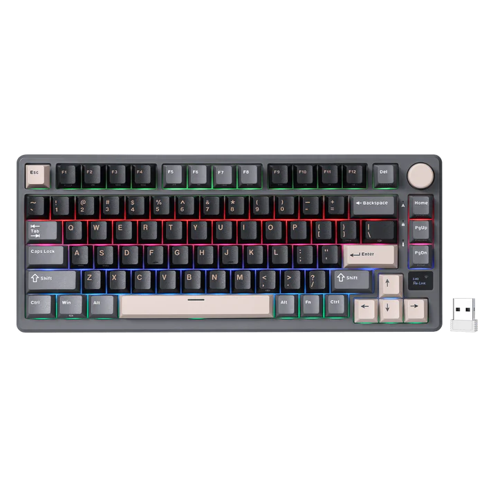 Teclado Mecánico Royal Kludge RK-M75 Phantom 75%