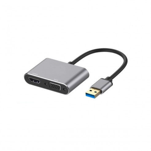 Adaptador Exelink USB 3.0 a VGA/HDMI