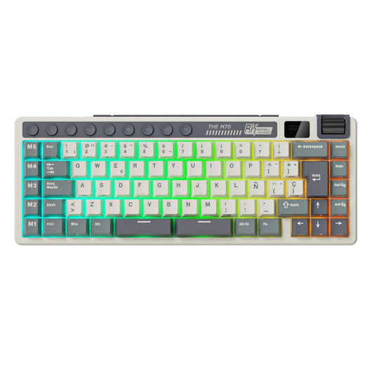 Teclado Mecánico Royal Kludge RK-M70 Cyan Purple