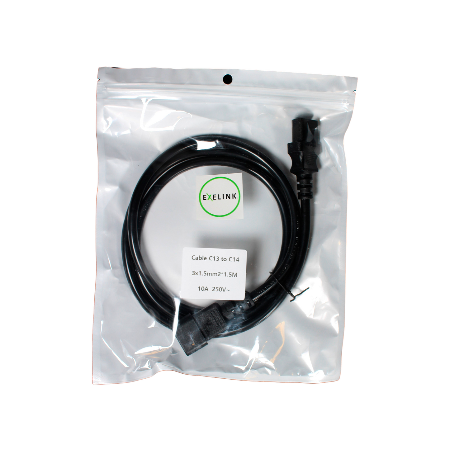 Cable Exelink UPS C13 a C14 10A 1.5 m