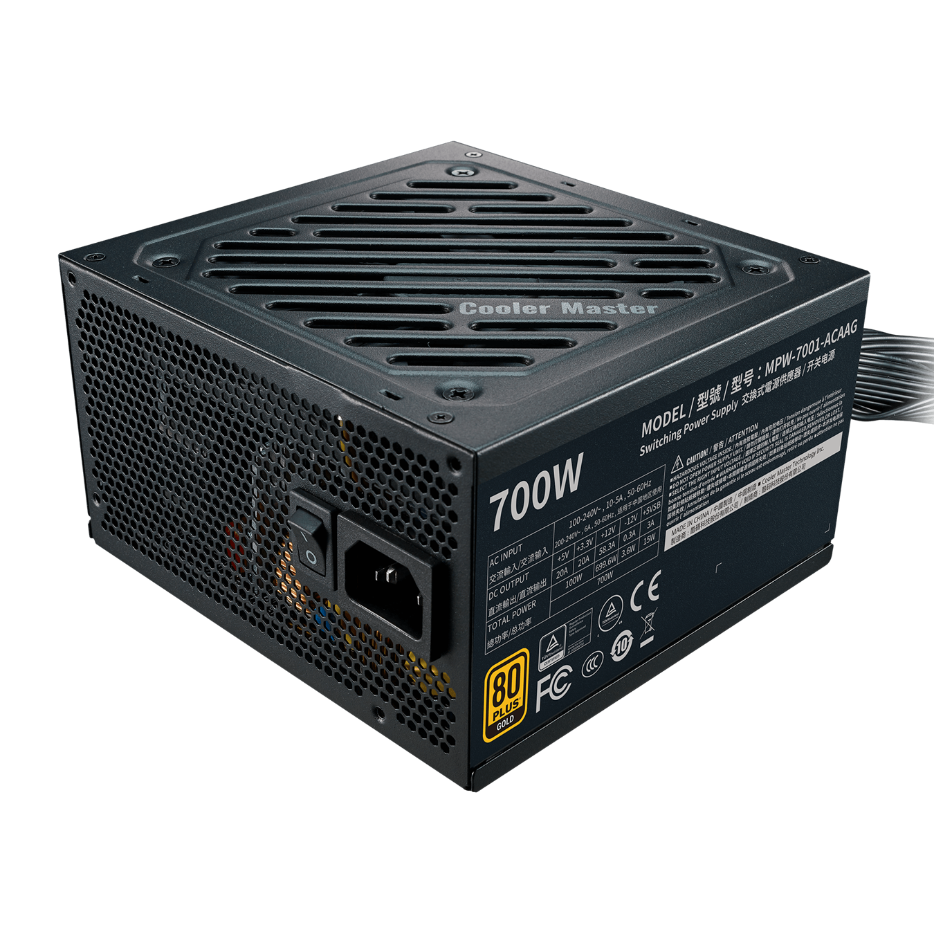 Fuente De Poder Cooler Master G700 Gold 700W