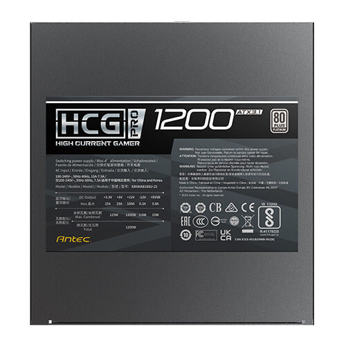 Fuente de Poder Antec HCG1200 PRO Platinum ATX 3.1