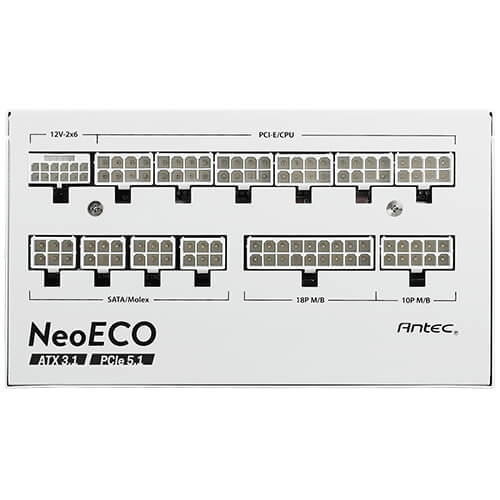 Fuente de Poder Antec NE1000G M ATX 3.1 White