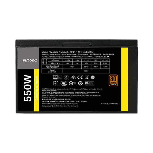 Fuente de Poder Antec NE550M V2 550W 80 plus Bronze
