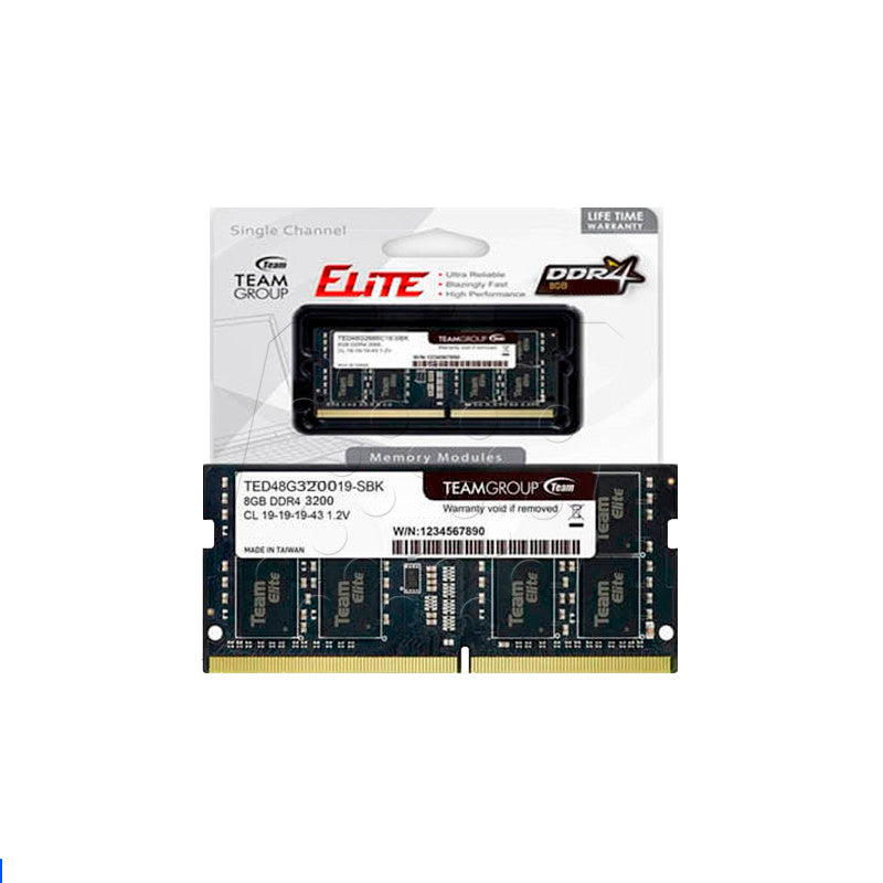 Memoria RAM Team Elite 8GB 3200MHZ CL22-22-22-52 1.20V