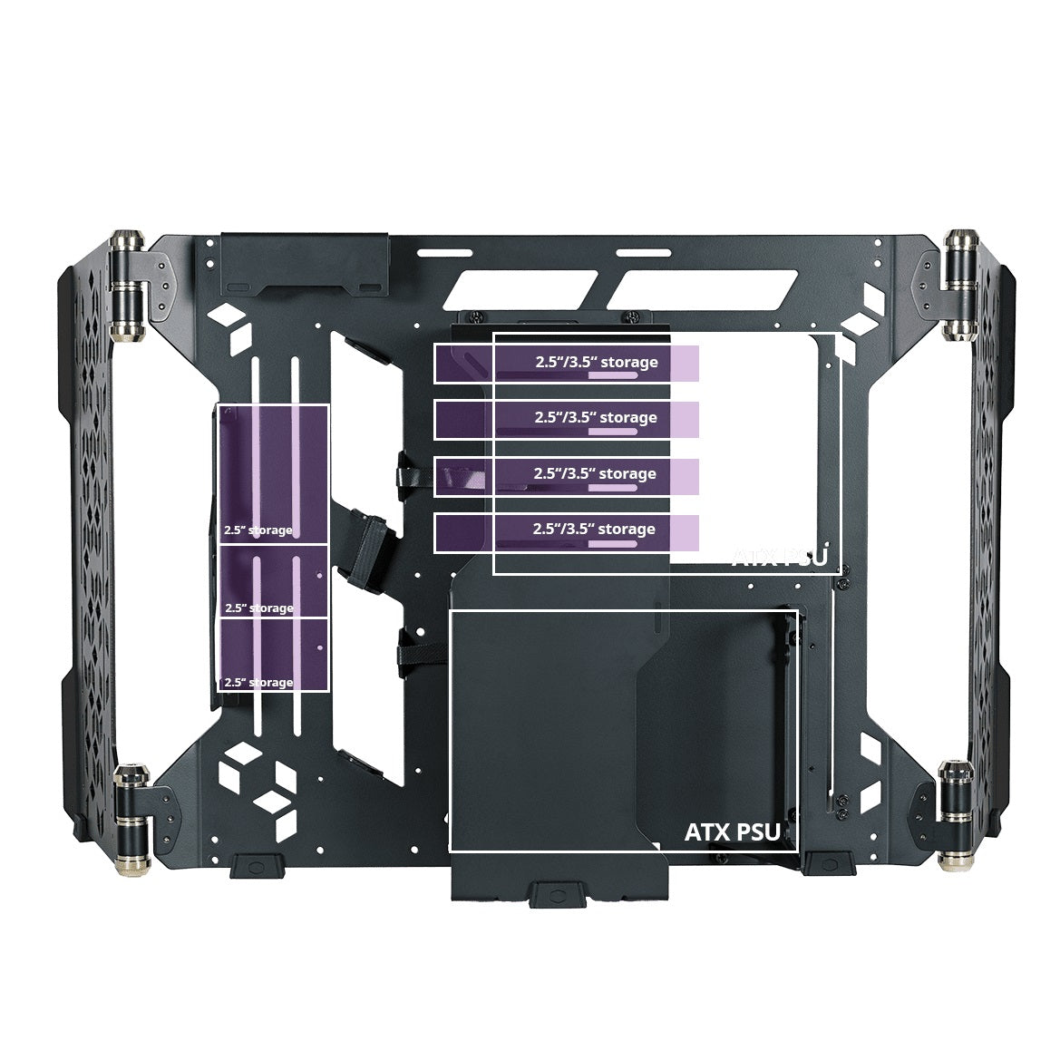 Gabinete Gamer Cooler Master Masterframe 700