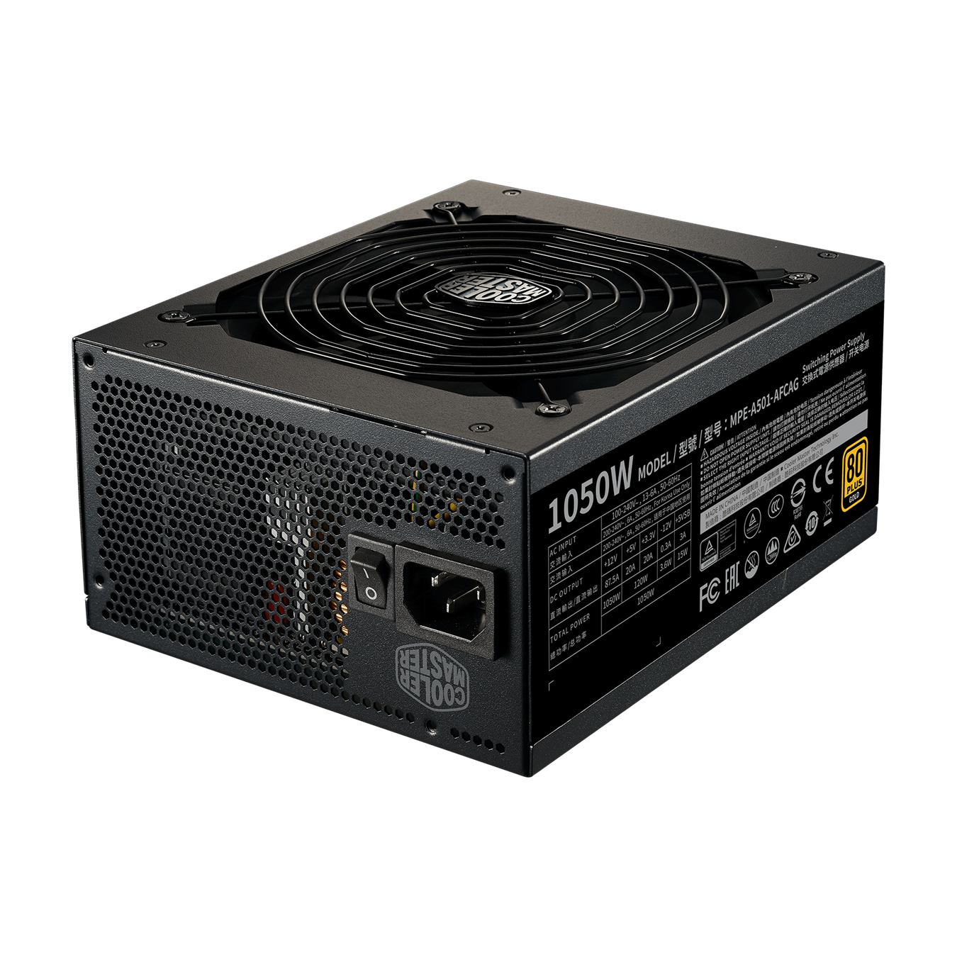 Fuente De Poder Cooler Master MWE Gold 1050W