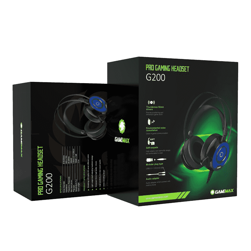 Audífonos Gamer Gamemax G200 Pro