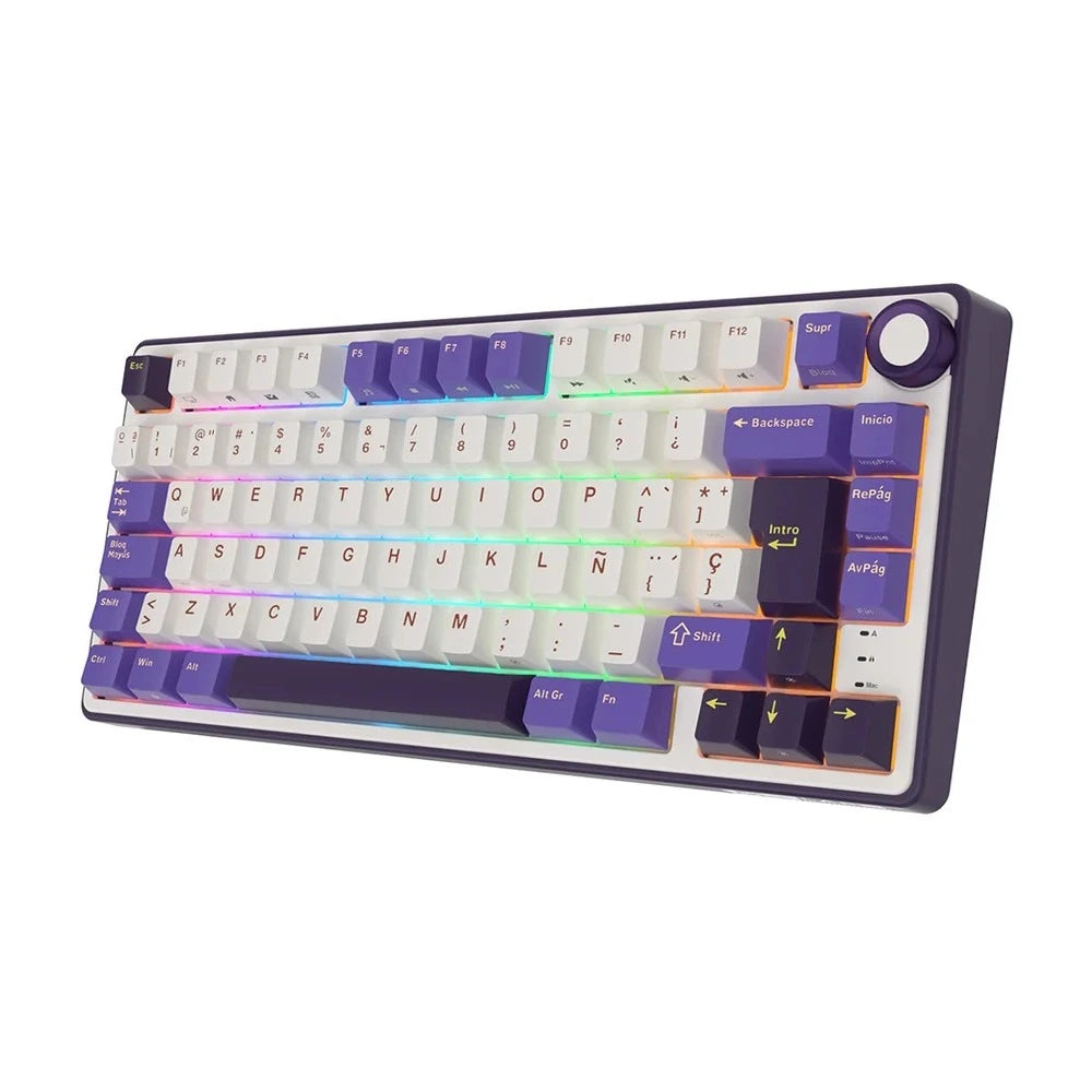 Teclado Mecánico Royal Kludge RK R75 Blackberry Brown Switch