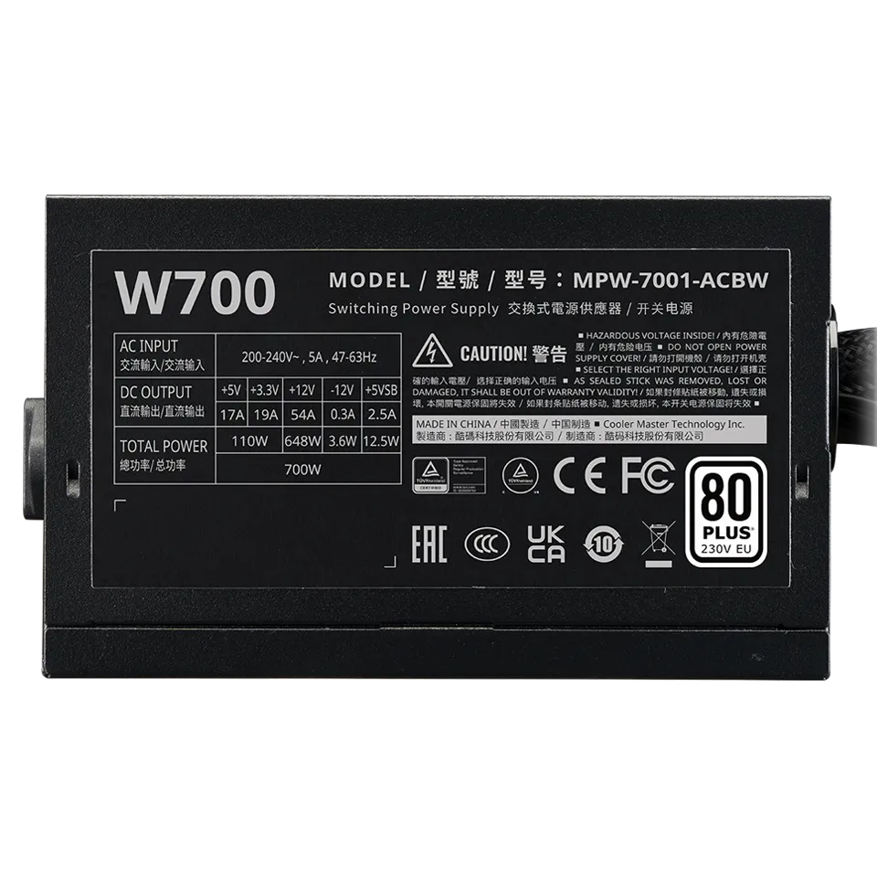 Fuente de Poder Cooler Master Elite Nex 230v White, W700