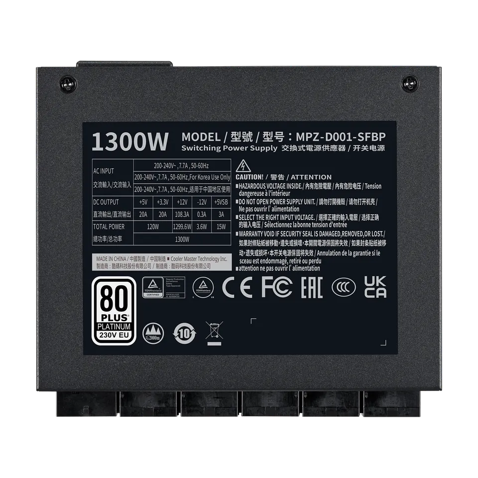 Fuente De Poder Cooler Master V SFX Platinum 1300