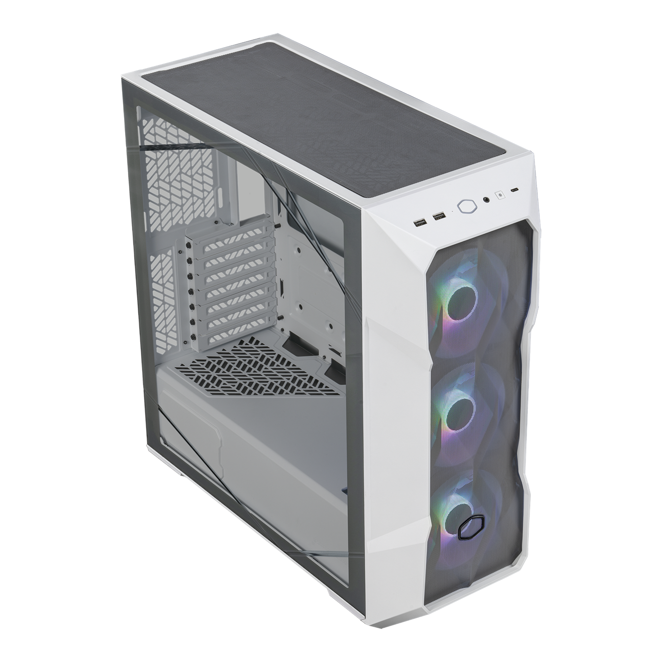 Gabinete Gamer Cooler Master MasterBox TD500 White Mesh V2 ARGB
