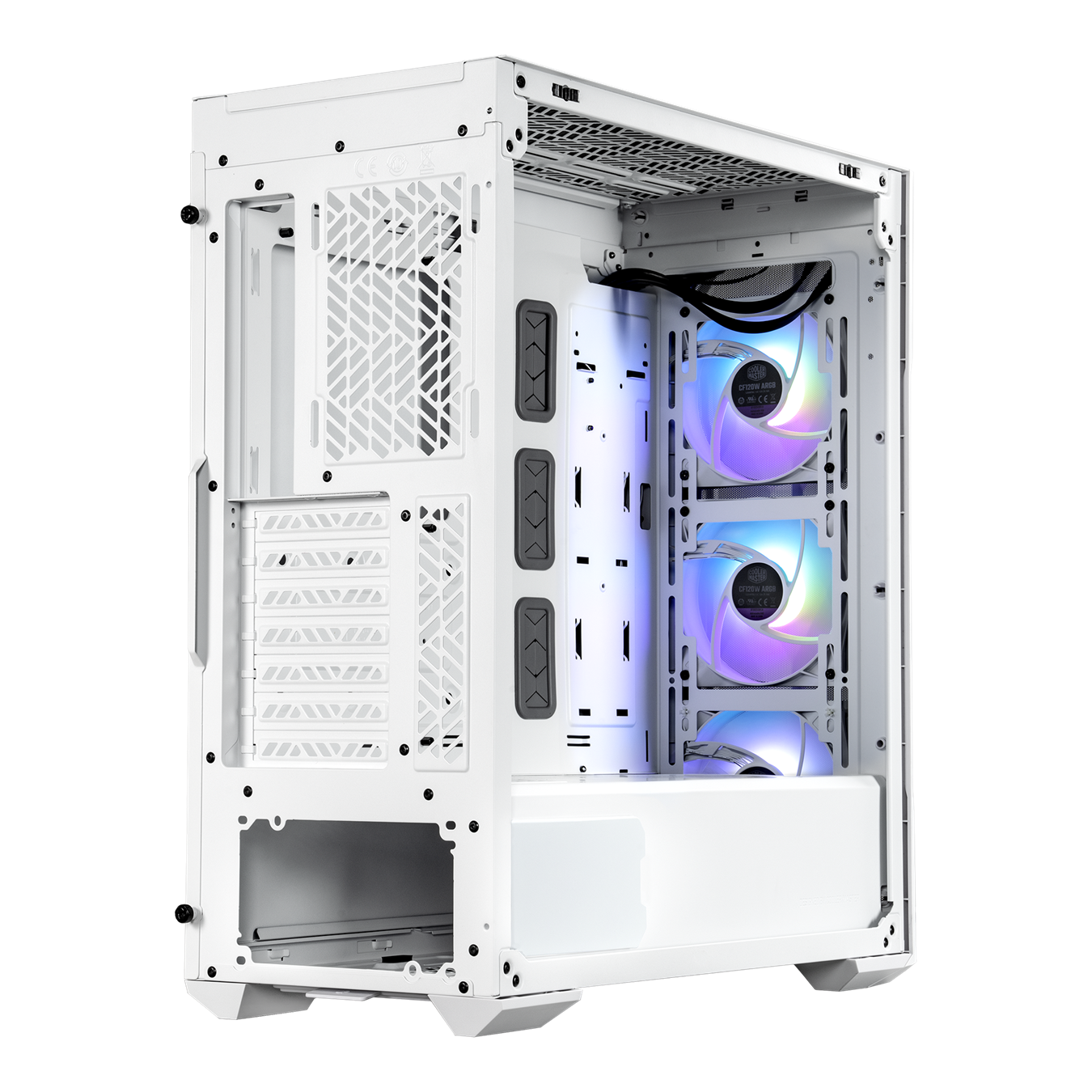 Gabinete Gamer Cooler Master MasterBox TD500 White Mesh V2 ARGB