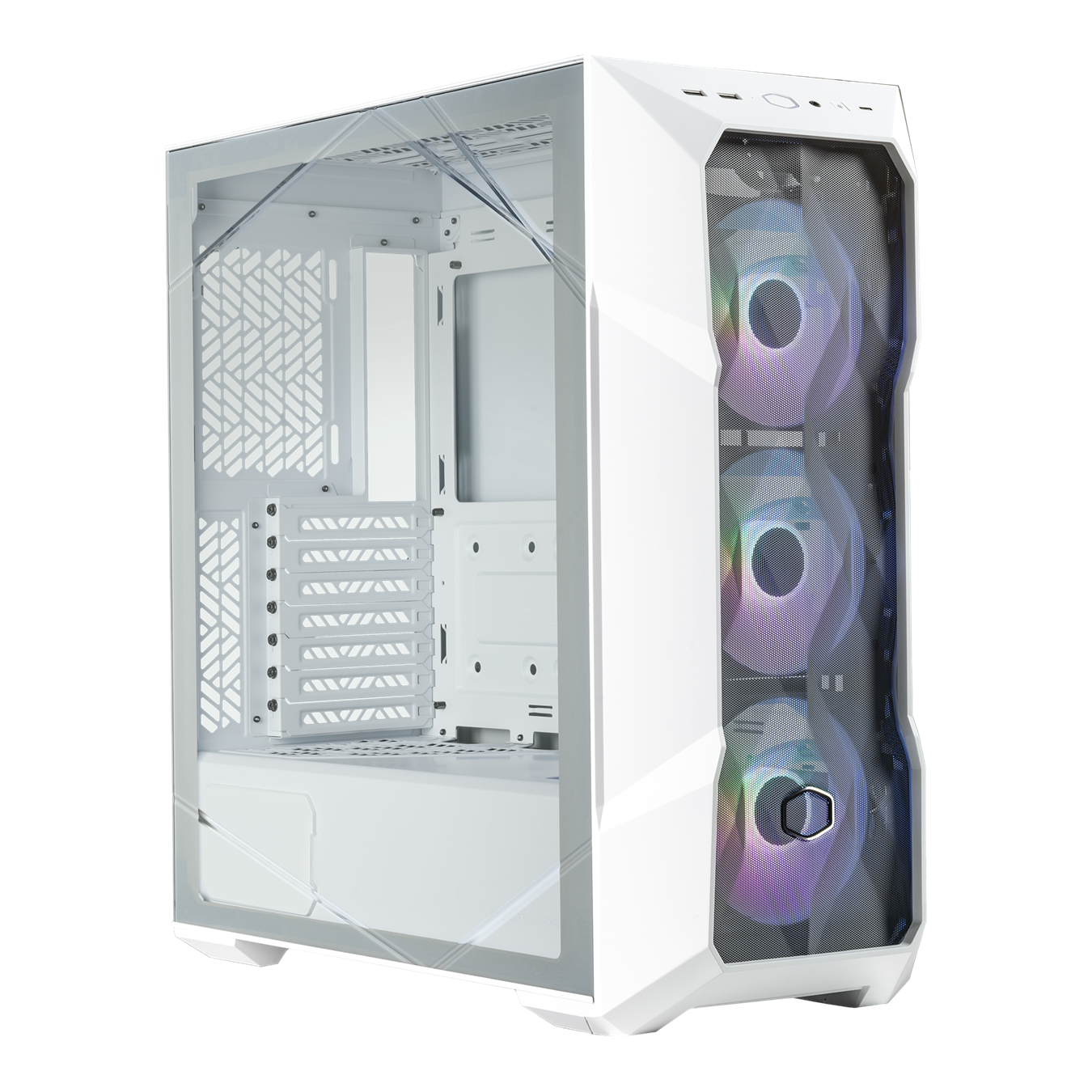 Gabinete Gamer Cooler Master MasterBox TD500 White Mesh V2 ARGB