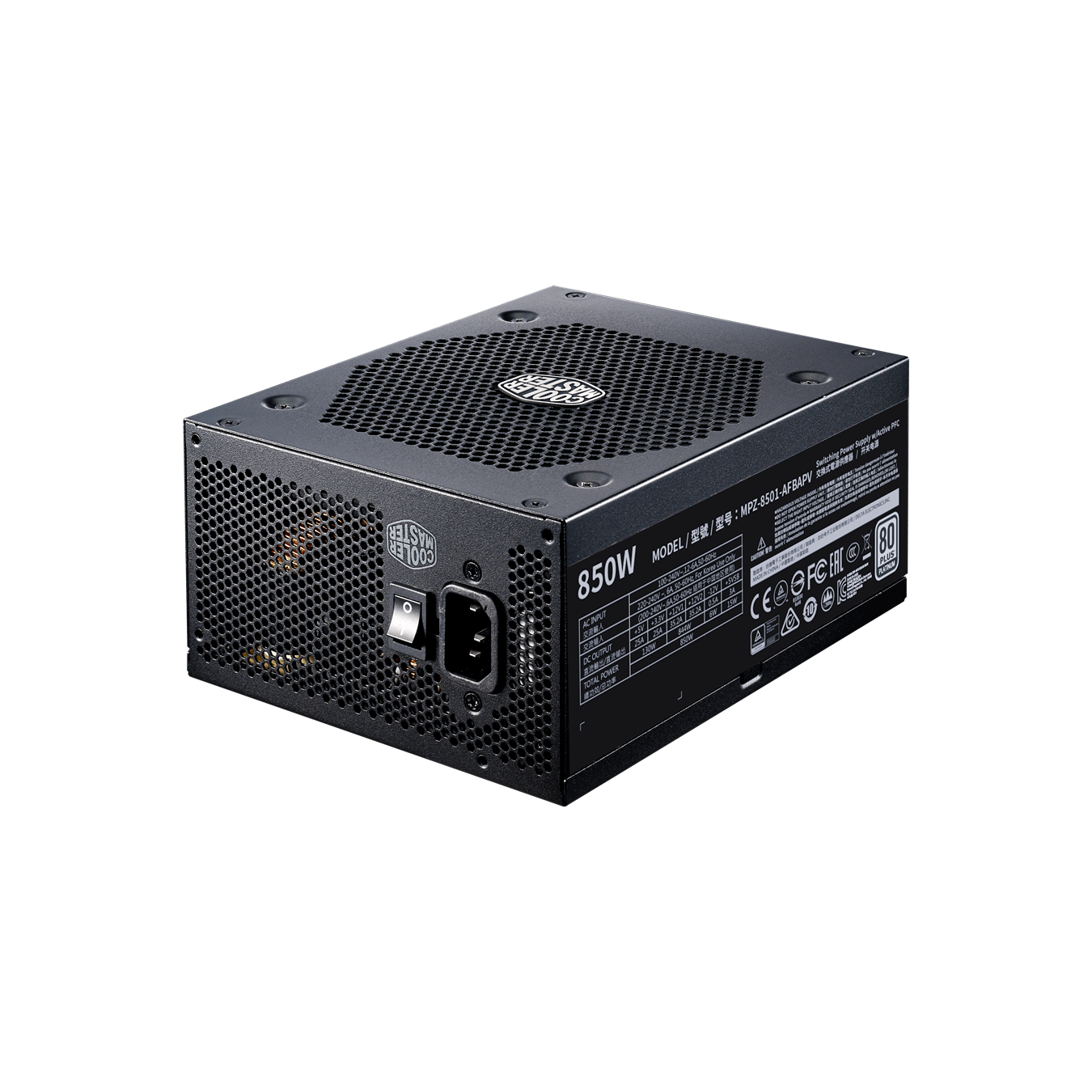 Fuente De Poder Cooler Master V850 Platinum 850W Full Modular
