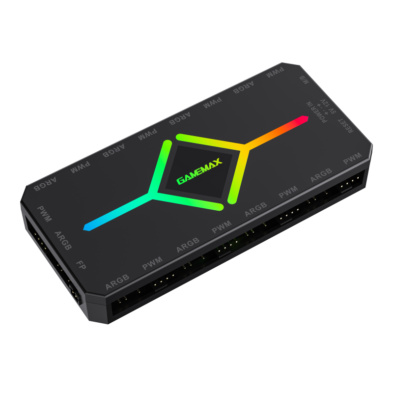 Controlador Gamemax V4.0 ARGB HUB PWM BK